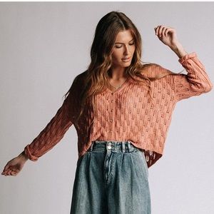 Wishlist Crocheted Cropped Cardigan